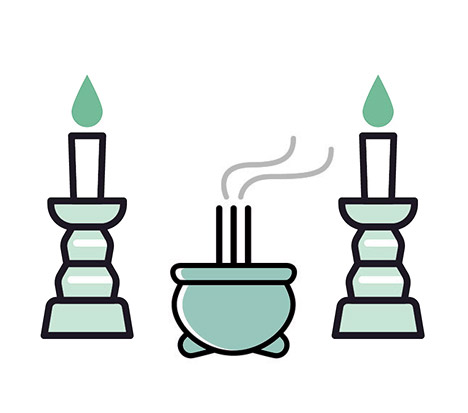 朝霞市葬儀社 アトラスの家族葬プランは線香/ローソクが含まれています。